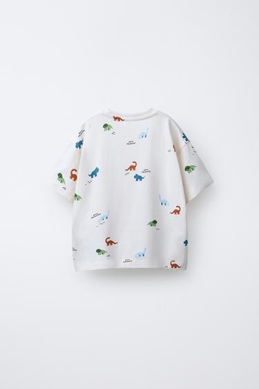 PRINTED T-SHIRT - White by Zara - Image 1