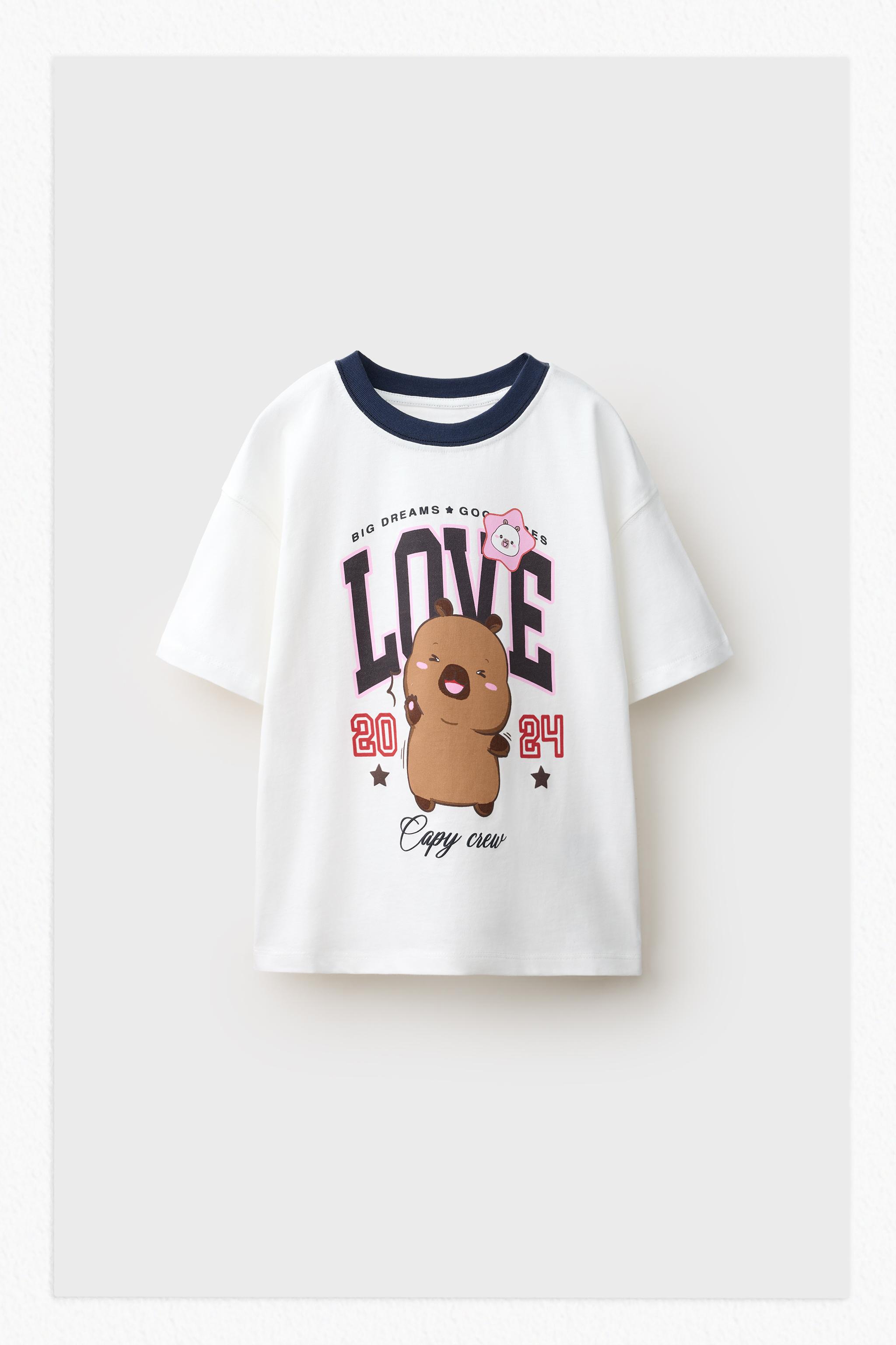 CAPYFUN © VARSITY PRINT T-SHIRT — White