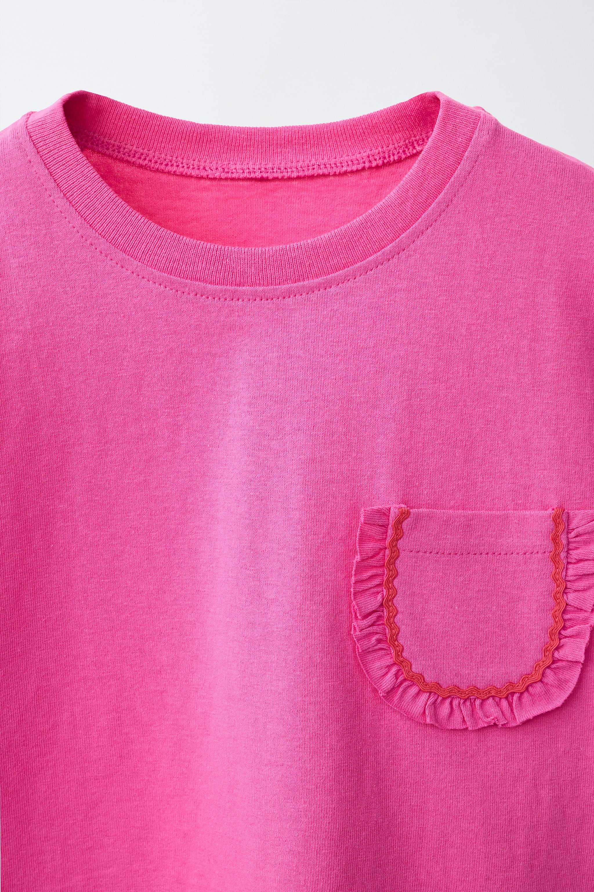 RUFFLE POCKET T-SHIRT