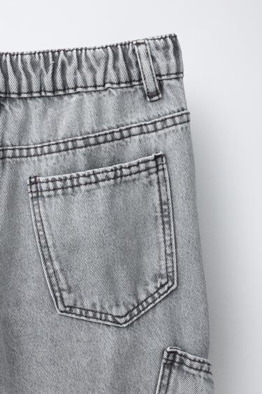 JEAN BAGGY CARGO - Gris de Zara - Image 3