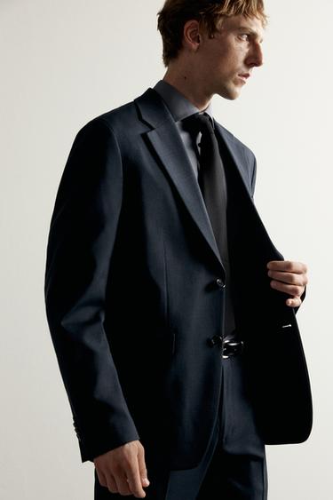 VESTE DE COSTUME CONFORT - Bleu marine de Zara - Image 6
