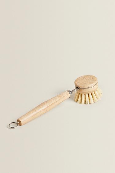WOODEN TABLEWARE BRUSH - Light beige by Zara - Image 1