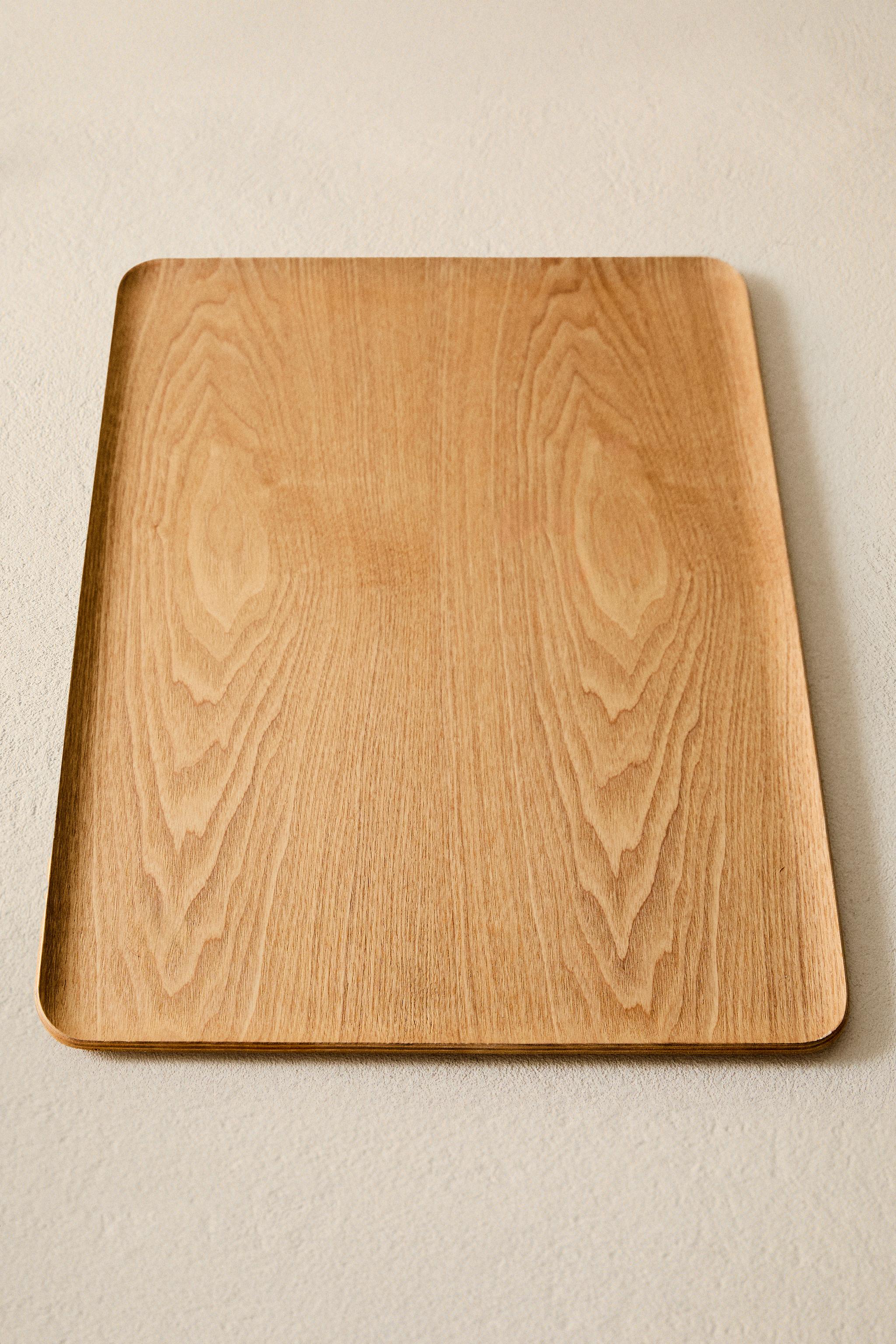 LARGE RECTANGULAR WOODEN TRAY