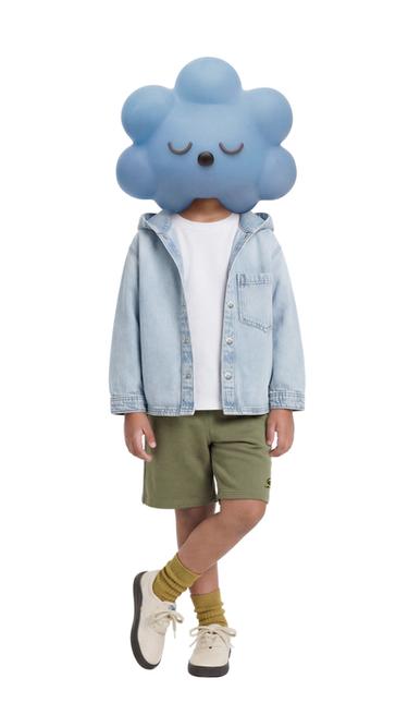 ШОРТЫ ИЗ МЯГКОЙ ТКАНИ С ОКРАШИВАНИЕМ И ВЫШИВКОЙ — ХАКИ от Zara