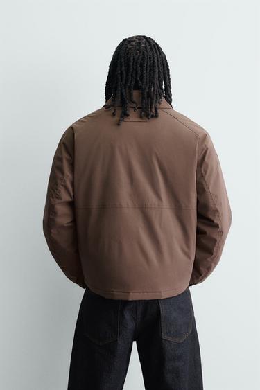 RELAXED FIT TECHNICAL JACKET - Brown by Zara - Image 2