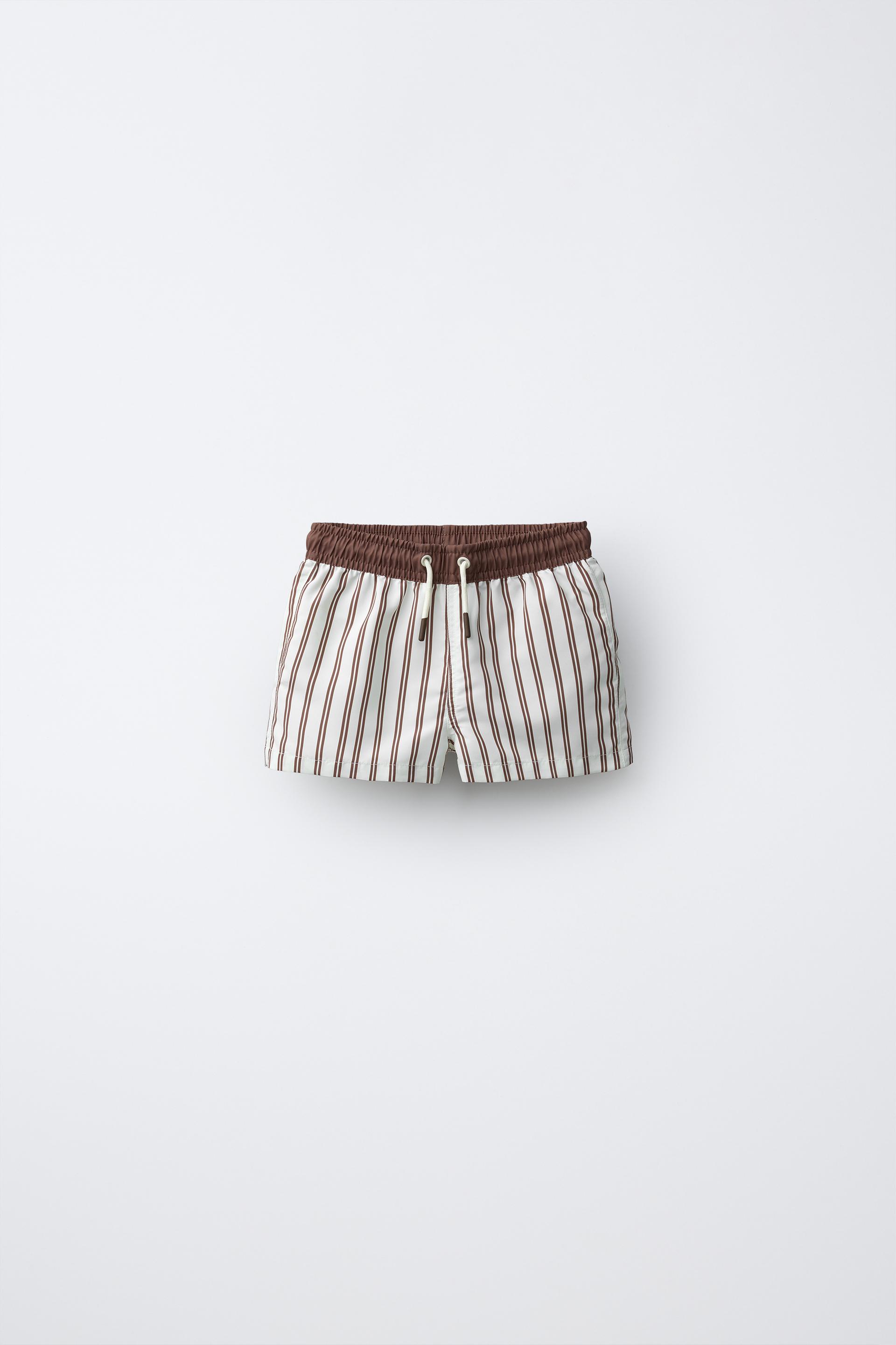 1-6 Years/ Striped Swim Shorts