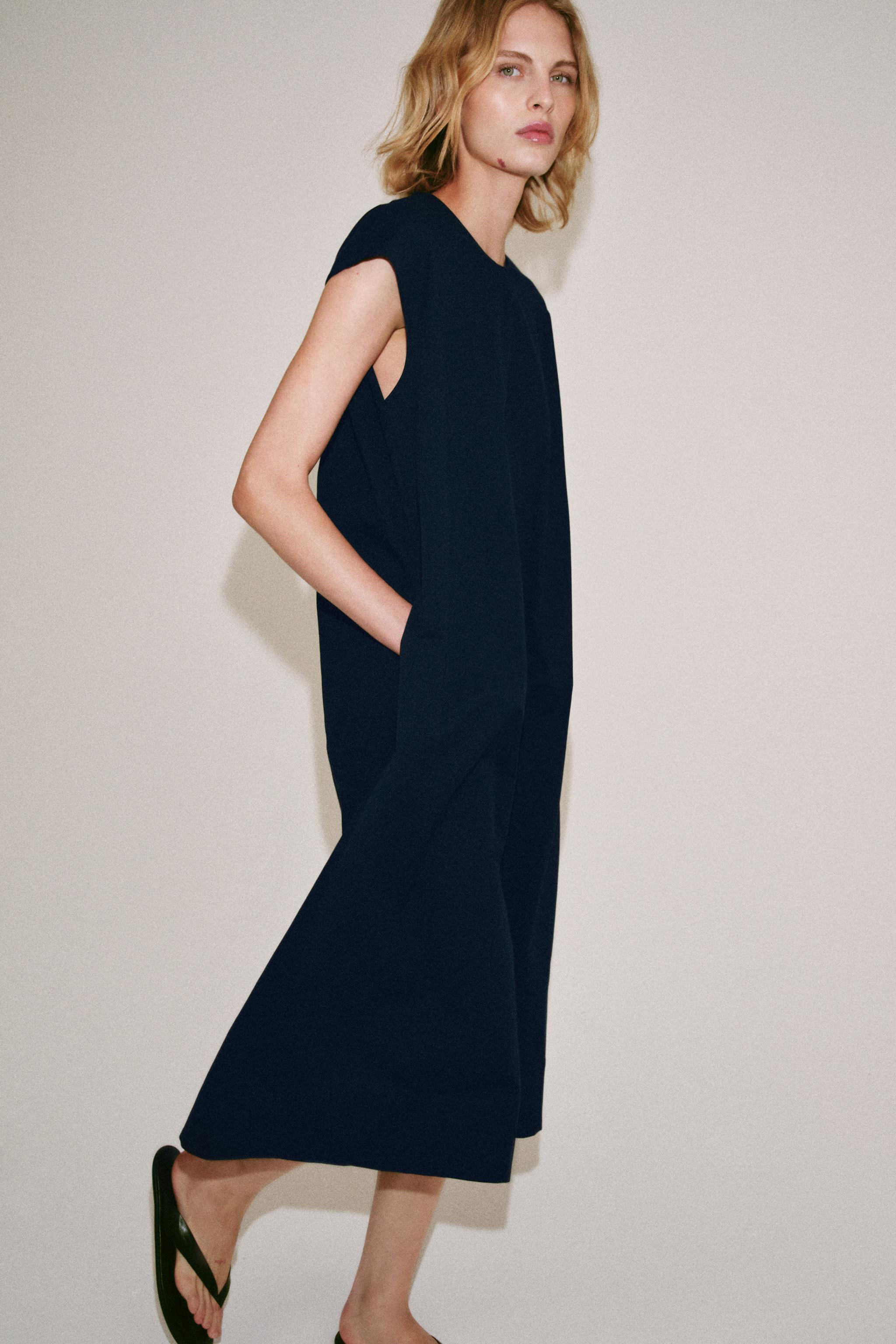 ZW COLLECTION POPLIN MIDI DRESS