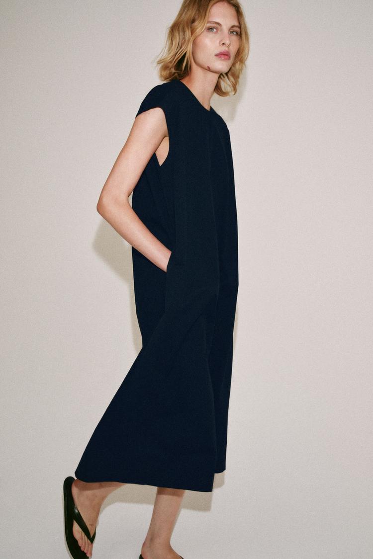 ZW COLLECTION POPLIN MIDI DRESS