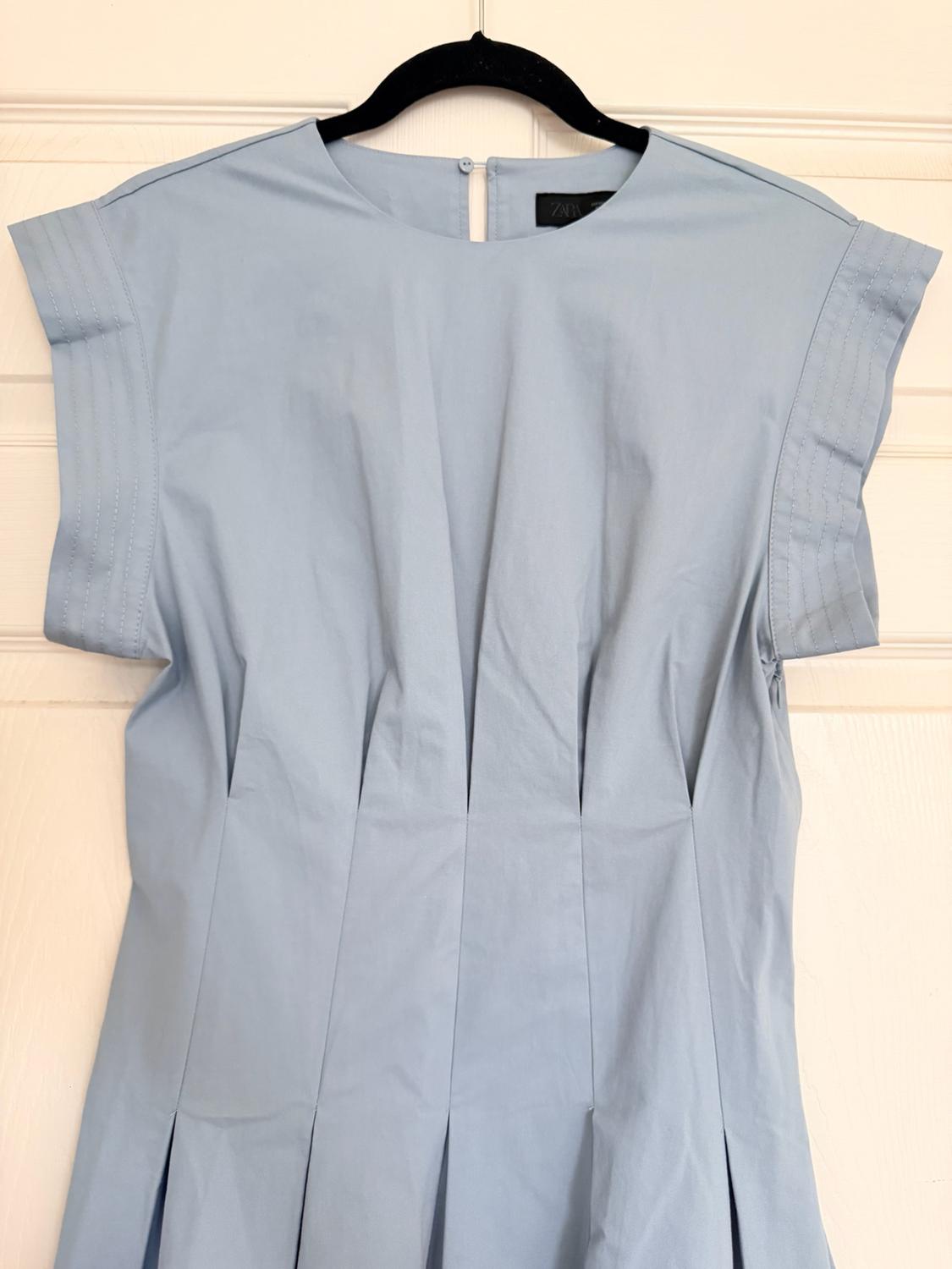 ZW COLLECTION PLEATED POPLIN DRESS - Image 2