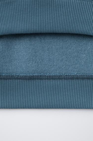 ENSEMBLE DE JOGGING AVEC SWEAT ET PANTALON JOGGER BASIQUE ÉTIQUETTE - Bleu profond de Zara - Image 4