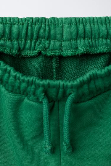 PATCH CUT-OUT JOGGING TROUSERS - Green by Zara - Image 2