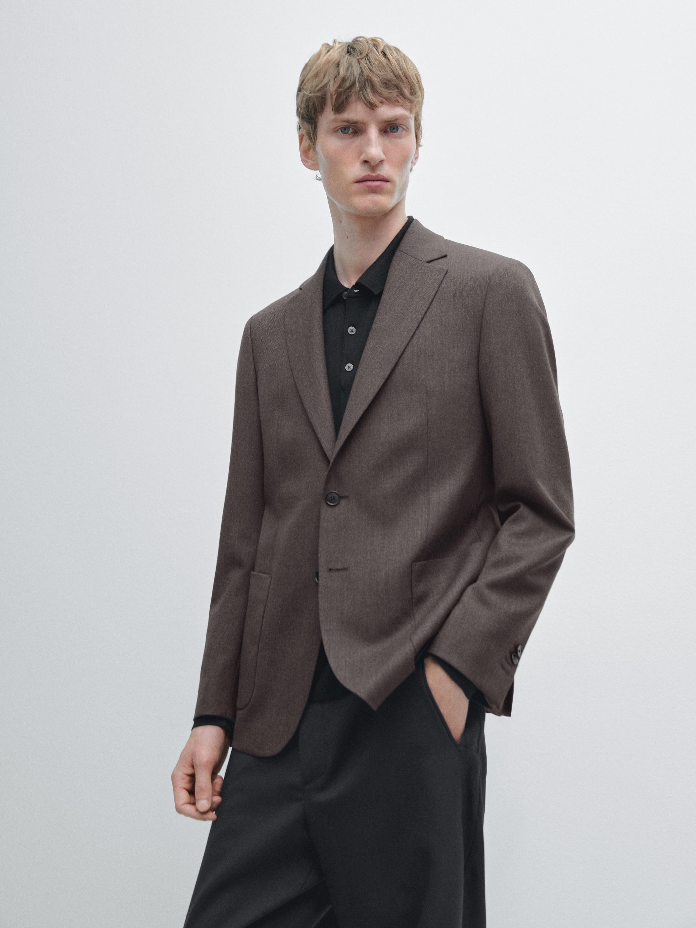 100% wool tailored blazer