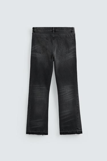 FLARE FIT JEANS - charcoal grey by Zara - Image 7