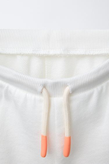 BERMUDA EN MOLLETON BRODÉ - Blanc de Zara - Image 2