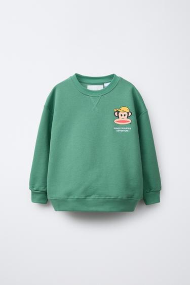 Zara PAUL FRANK ® SWEATSHIRT - Light green