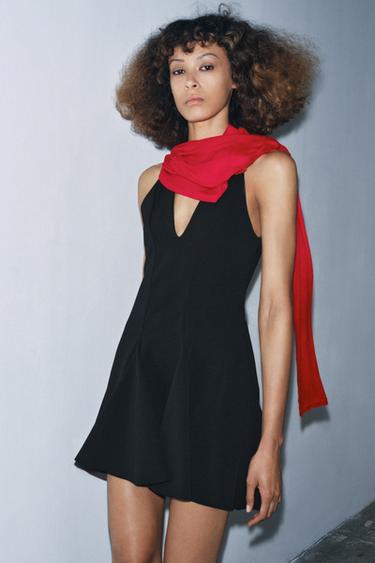 SHORT DRESS WITH GODETS - Black by Zara - Image 0