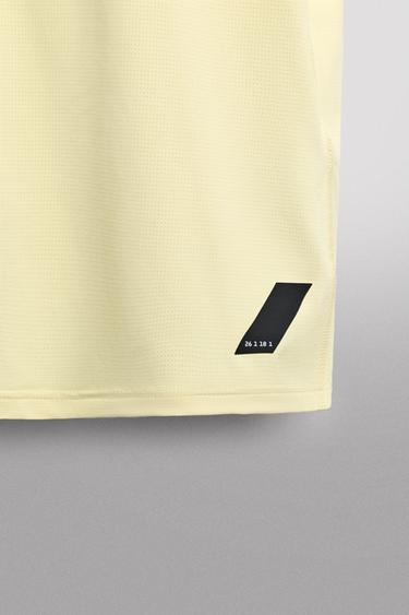 BASIC TECHNICAL T-SHIRT - Light yellow by Zara - Image 3