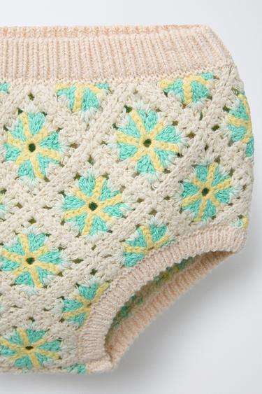 CULOTTE EN MAILLE CROCHET - Écru de Zara - Image 2