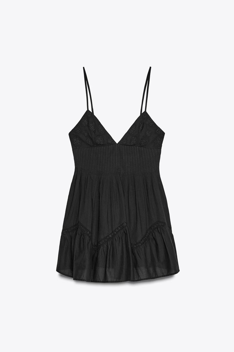 EMBROIDERED SHORT DRESS