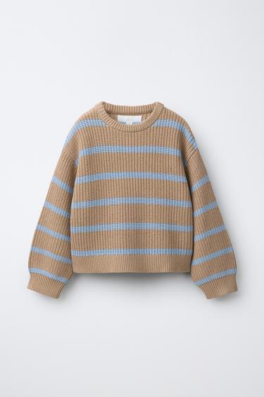 JERSEY PUNTO RAYAS - Beige claro de Zara