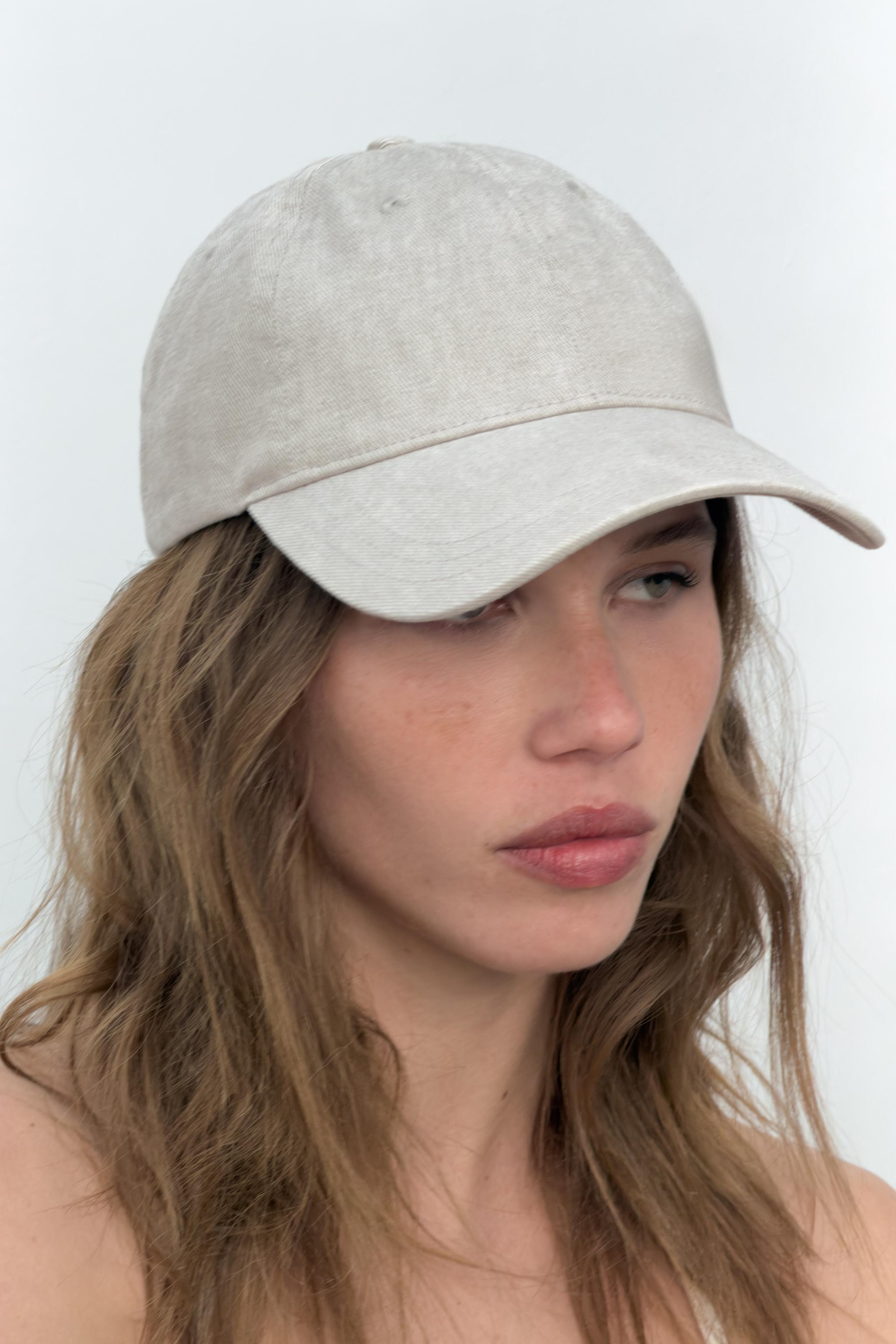 PLAIN TWILL CAP — Light gray