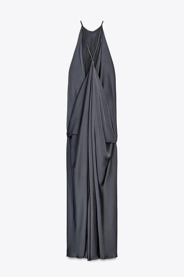 ZW COLLECTION SATIN DRESS - Petrol blue de Zara - Image 10