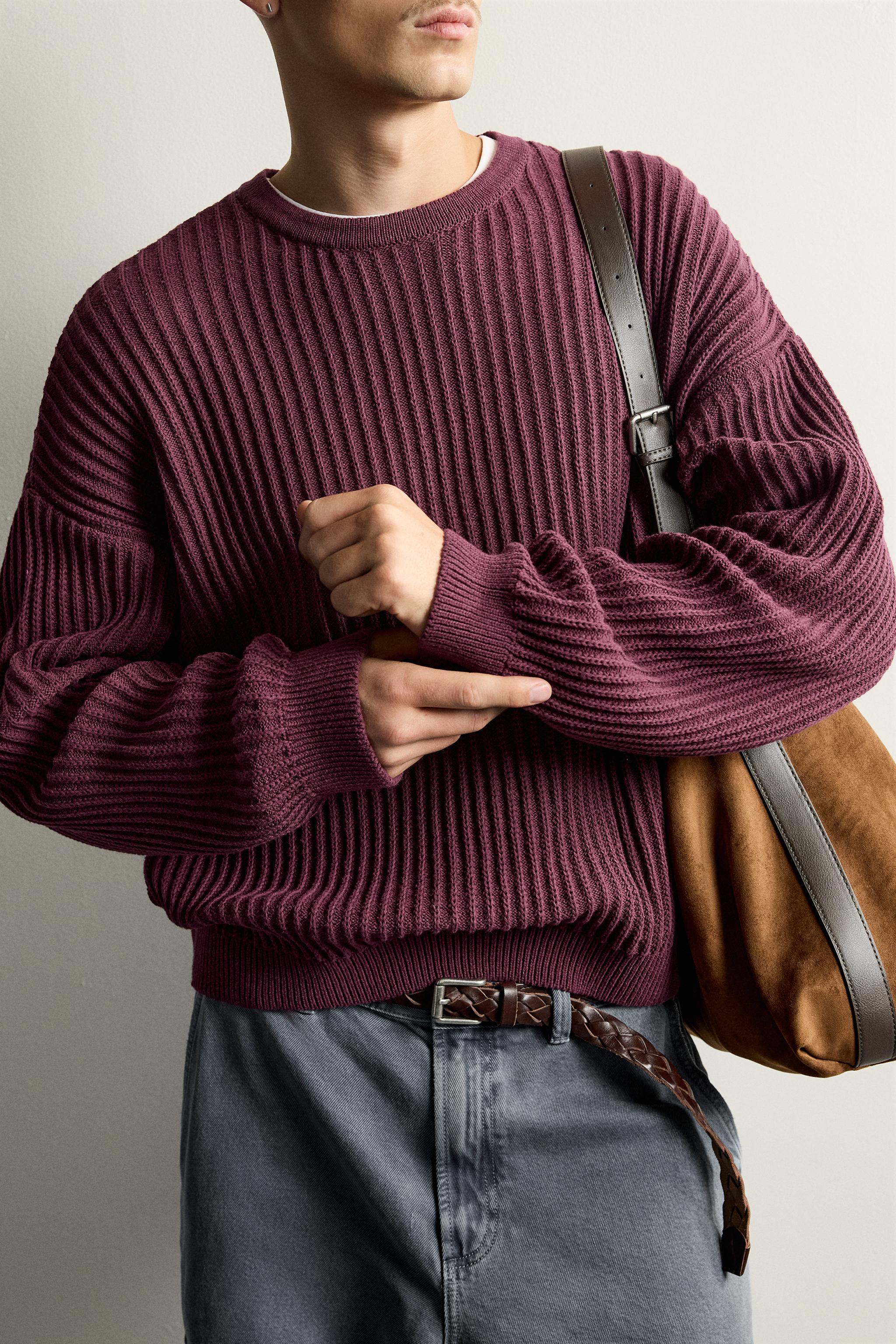 TEXTURED BOXY FIT JUMPER