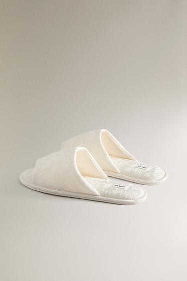 JACQUARD SLIDERS - Beige by Zara - Image 3