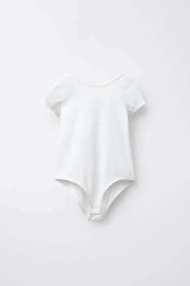 BODY POLIAMIDA NUDO CUT OUT - Blanco de Zara - Imagen 0