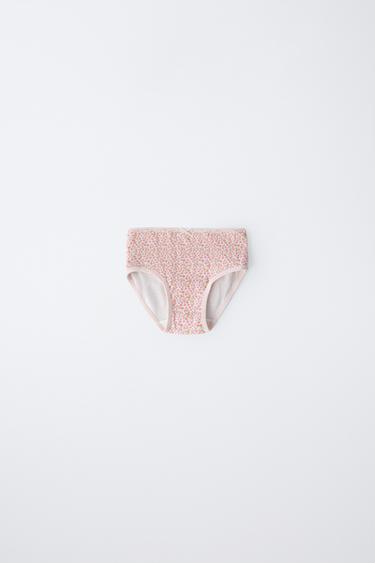 2-6 YEARS/ SIX-PACK OF PATCHWORK AND FLORAL RIB BRIEFS - Multicoloured by Zara - Image 2