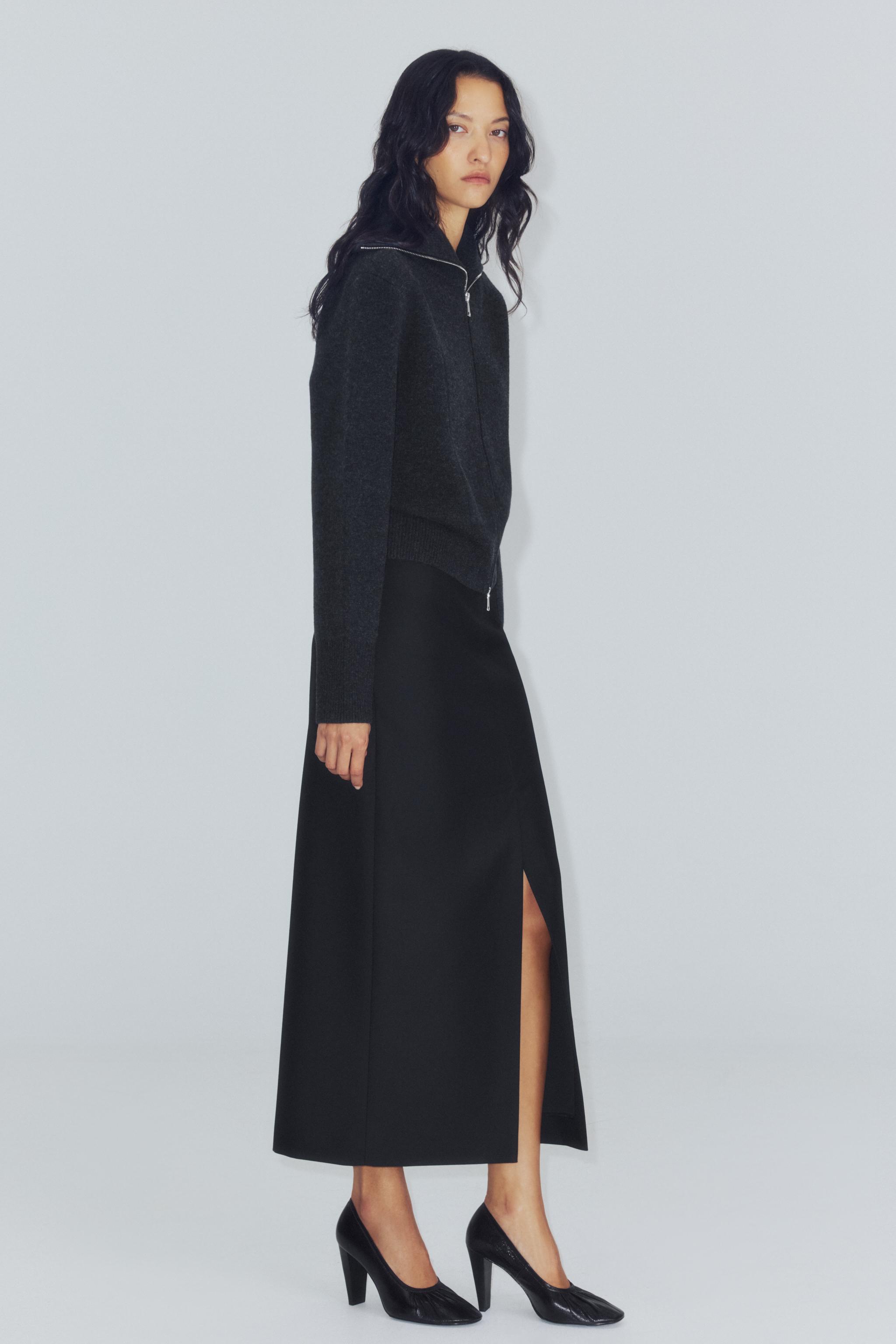 BLOUSON BOMBER 96% LAINE À ZIP