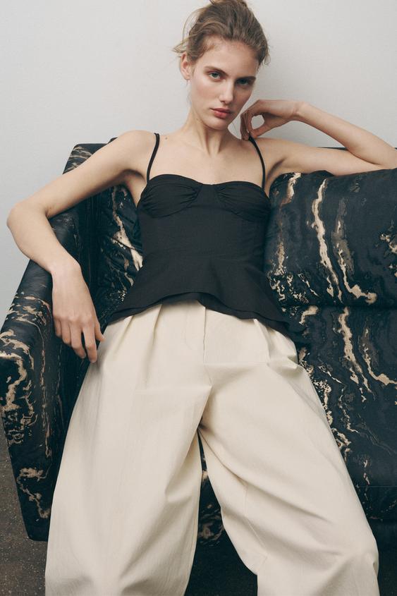 ZW コレクション ビスチェトップス - ブラック | ZARA Japan / 日本
