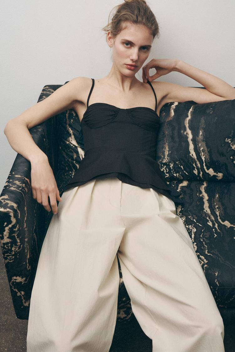 ZW コレクション ビスチェトップス - ブラック | ZARA Japan / 日本 