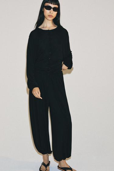 FLUID BUTTON-UP JACKET - Black by Zara - Image 2
