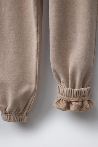 FADED JOGGING TROUSERS - Beige by Zara - Image 3