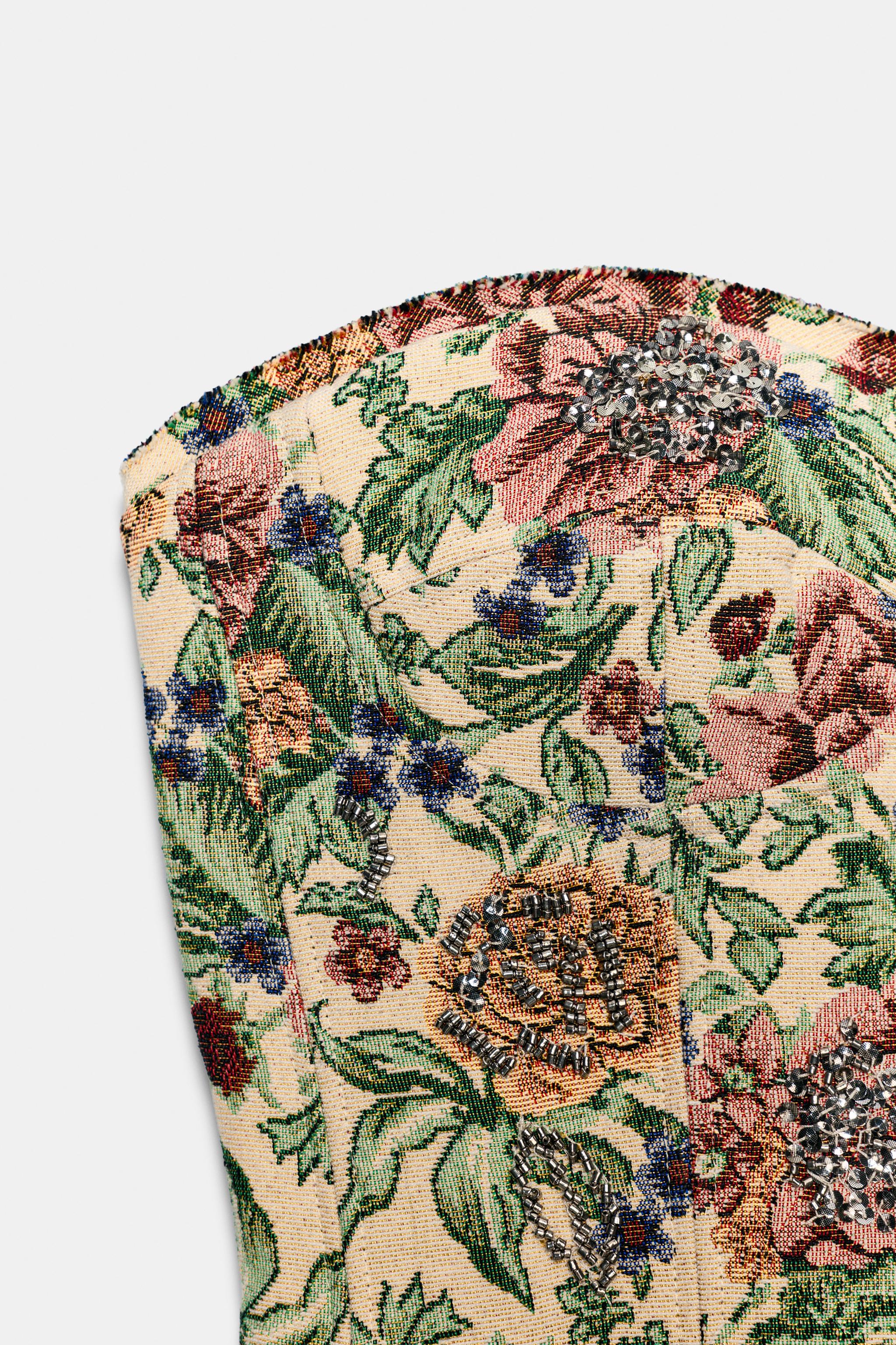 ZW COLLECTION FLORAL JACQUARD CORSET