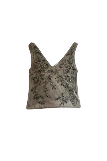 TOP ABALORIOS GRIS/PLATA