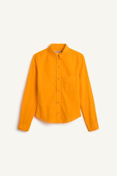 VL CRPPD SHRT 16 - Orange moyen de Zara