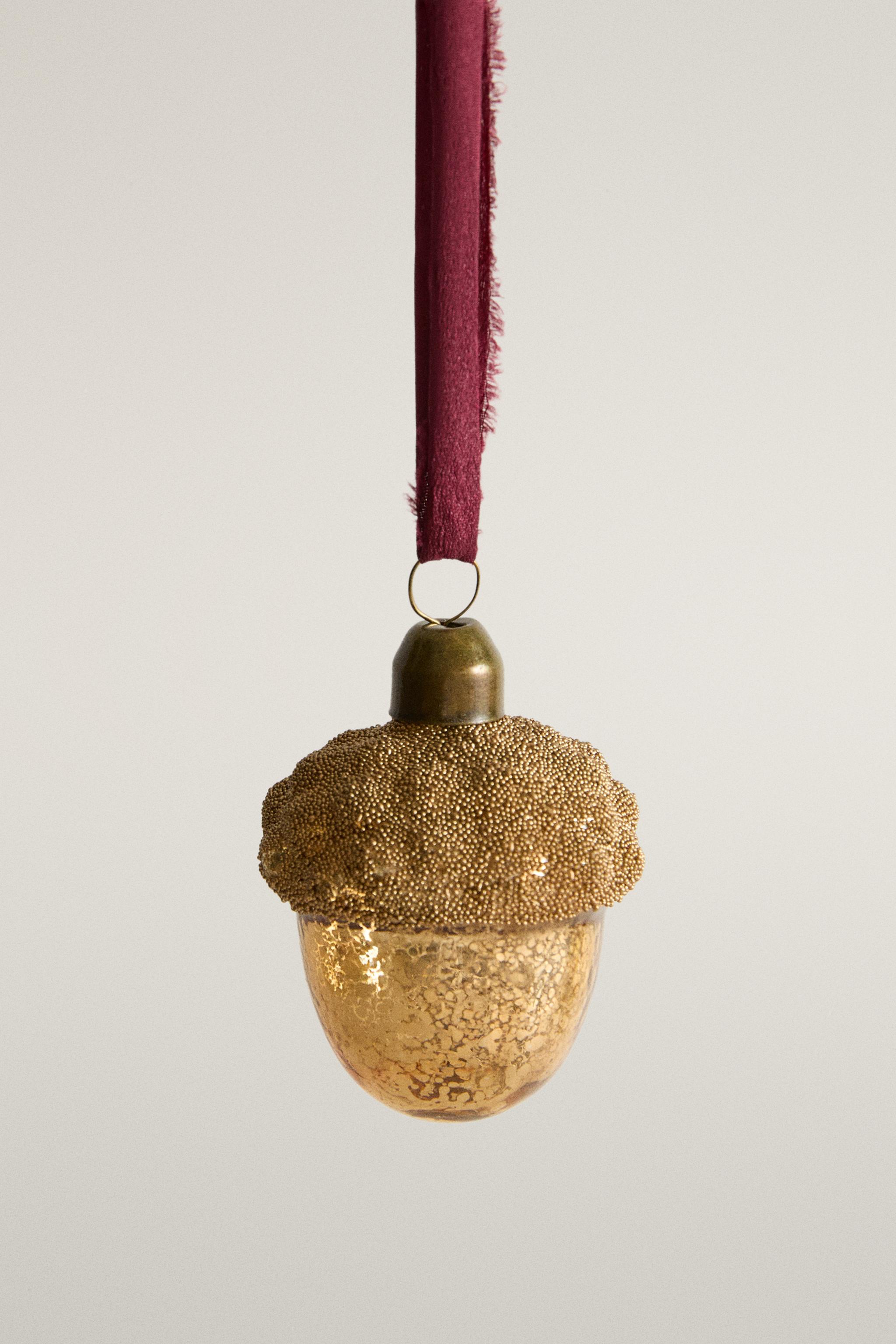 DÉCORATION SAPIN DE NOËL GLAND EN VERRE