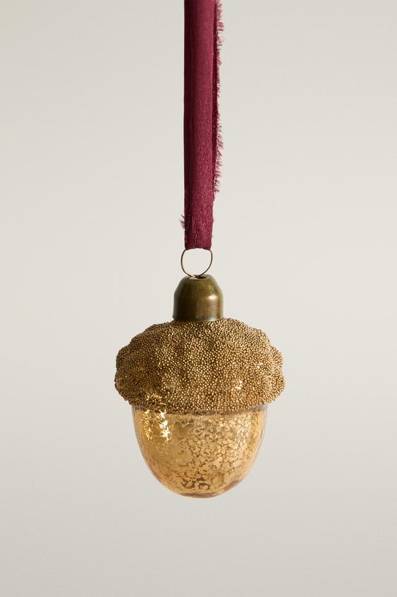 WEIHNACHTSBAUM-ANHÄNGER EICHEL - Goldfarben von Zara - Bild 0