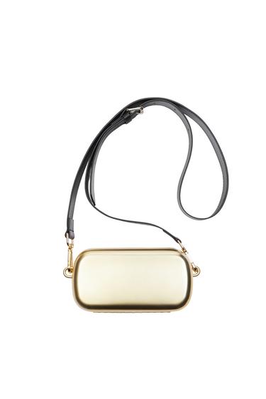 METALLIC MINI CROSSBODY BOX BAG