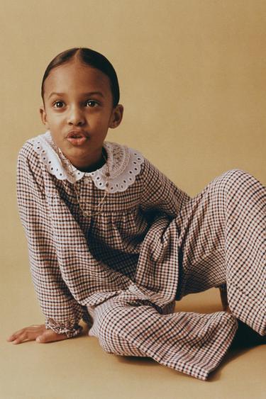 QUẦN CULOTTE KẺ CA RÔ - Nhiều màu từ Zara