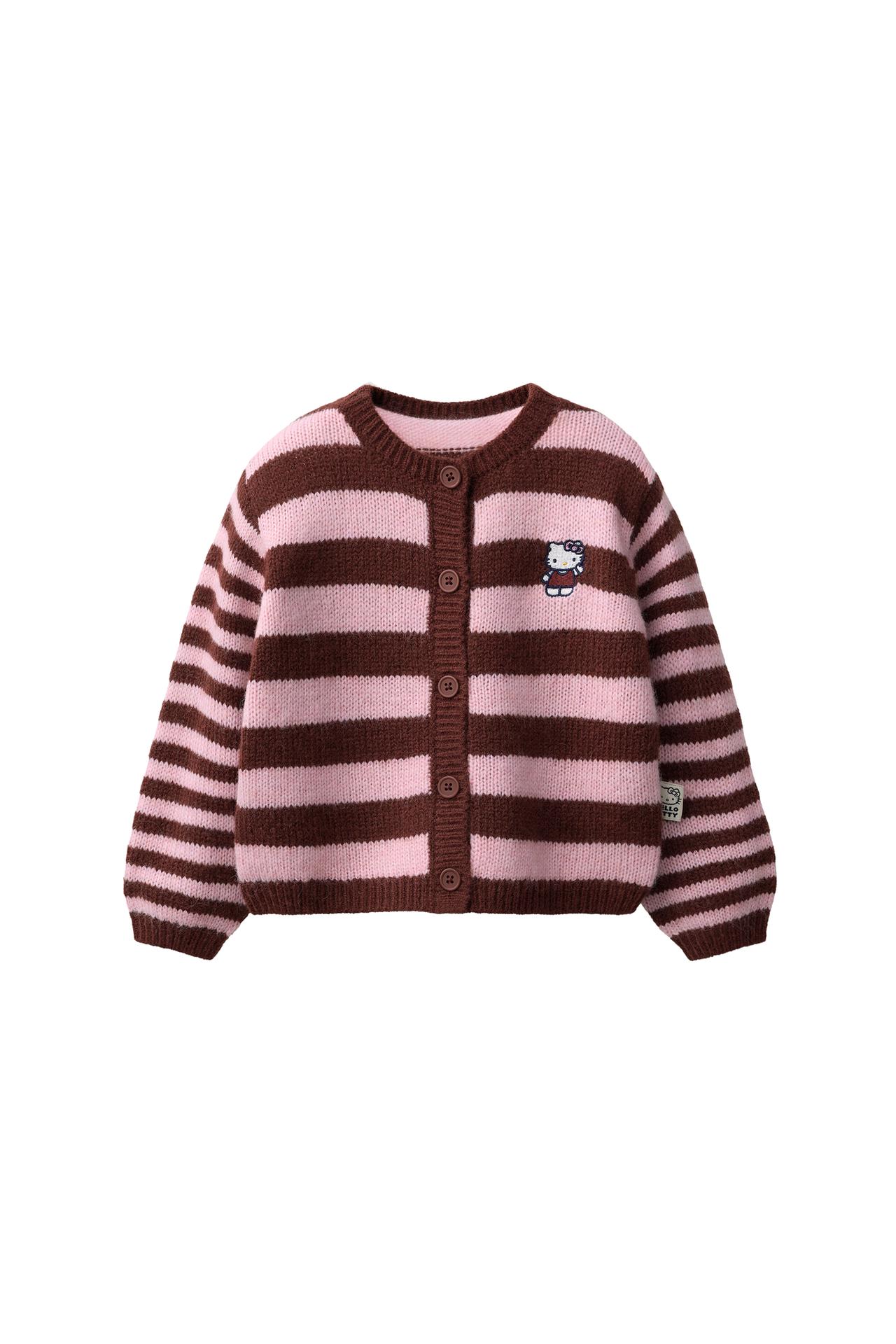 STRIPED HELLO KITTY © SANRIO KNIT CARDIGAN