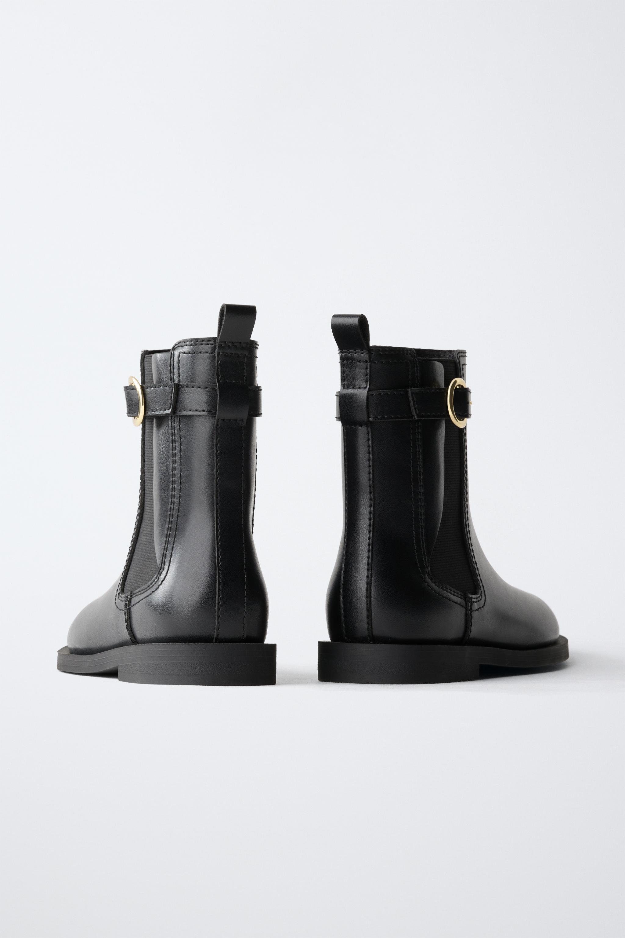BUCKLE ANKLE BOOTS