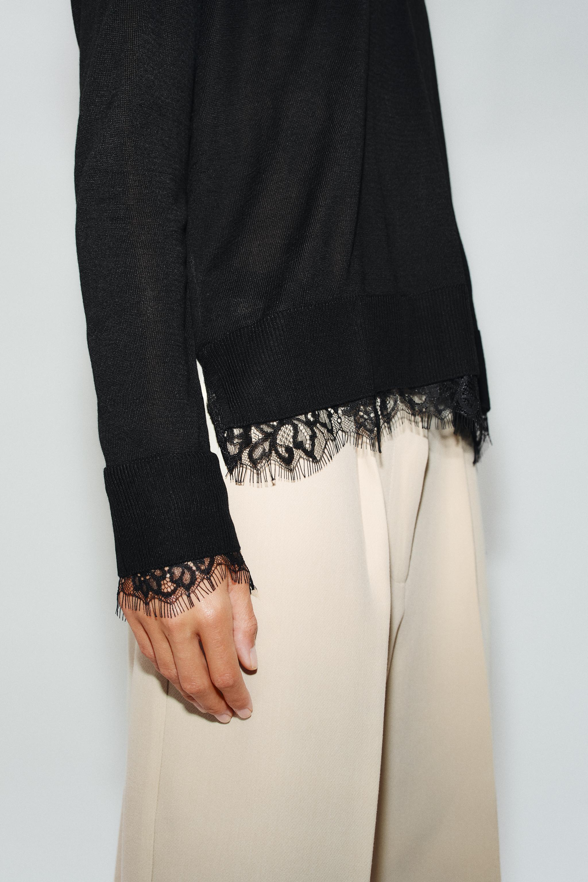 LACE KNIT JUMPER