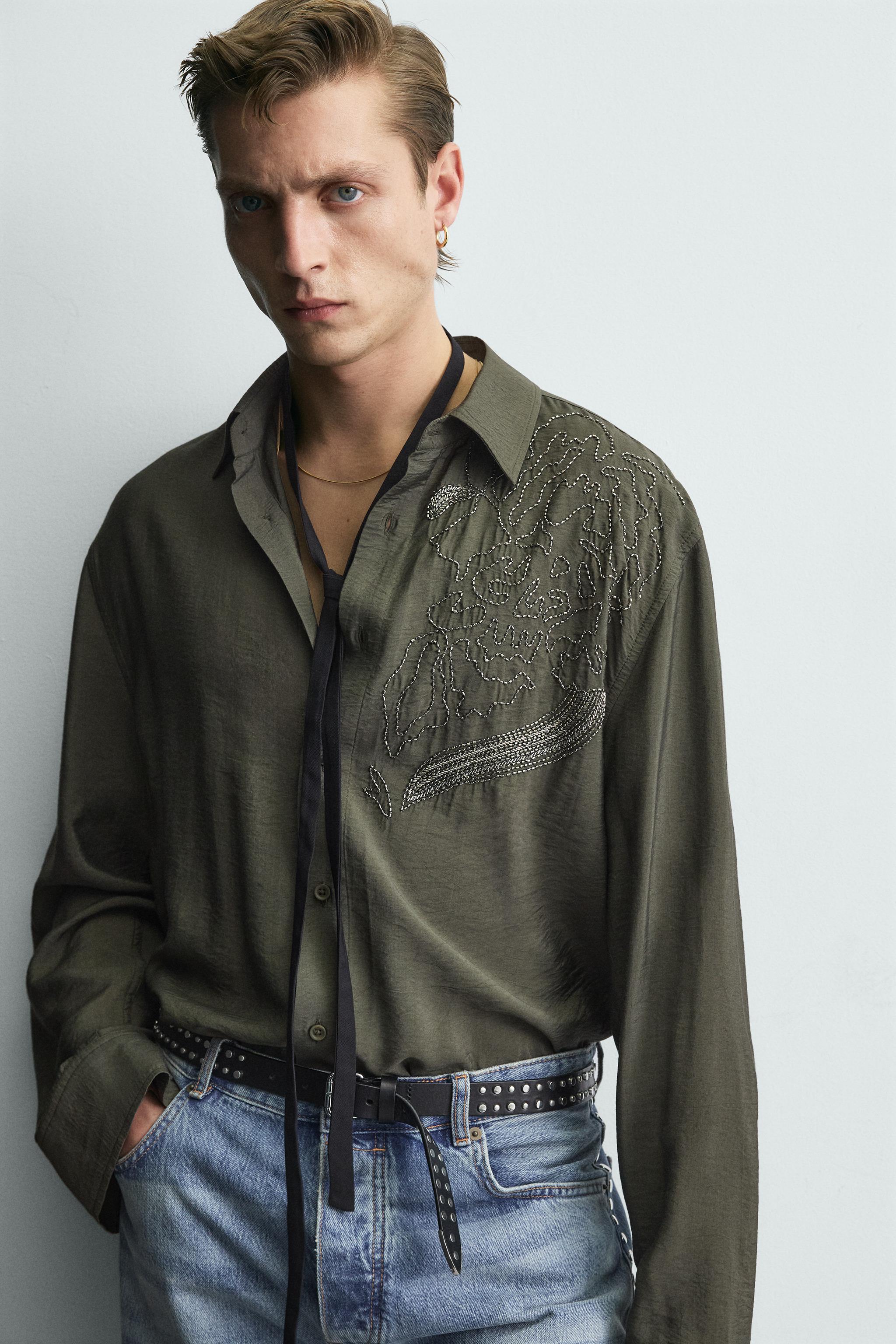 LIMITED EDITION EMBROIDERED BEAD SHIRT