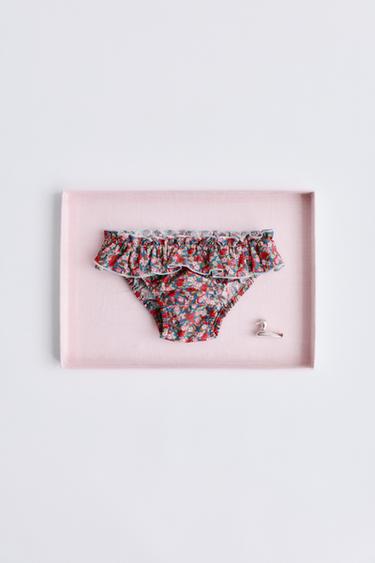 2-6 YEARS/ FLORAL PRINT BIKINI BOTTOMS MADE WITH LIBERTY FABRIC - Pink by Zara
