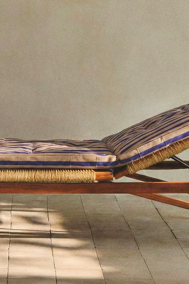 GESTREIFTES POLSTER - Blau von Zara