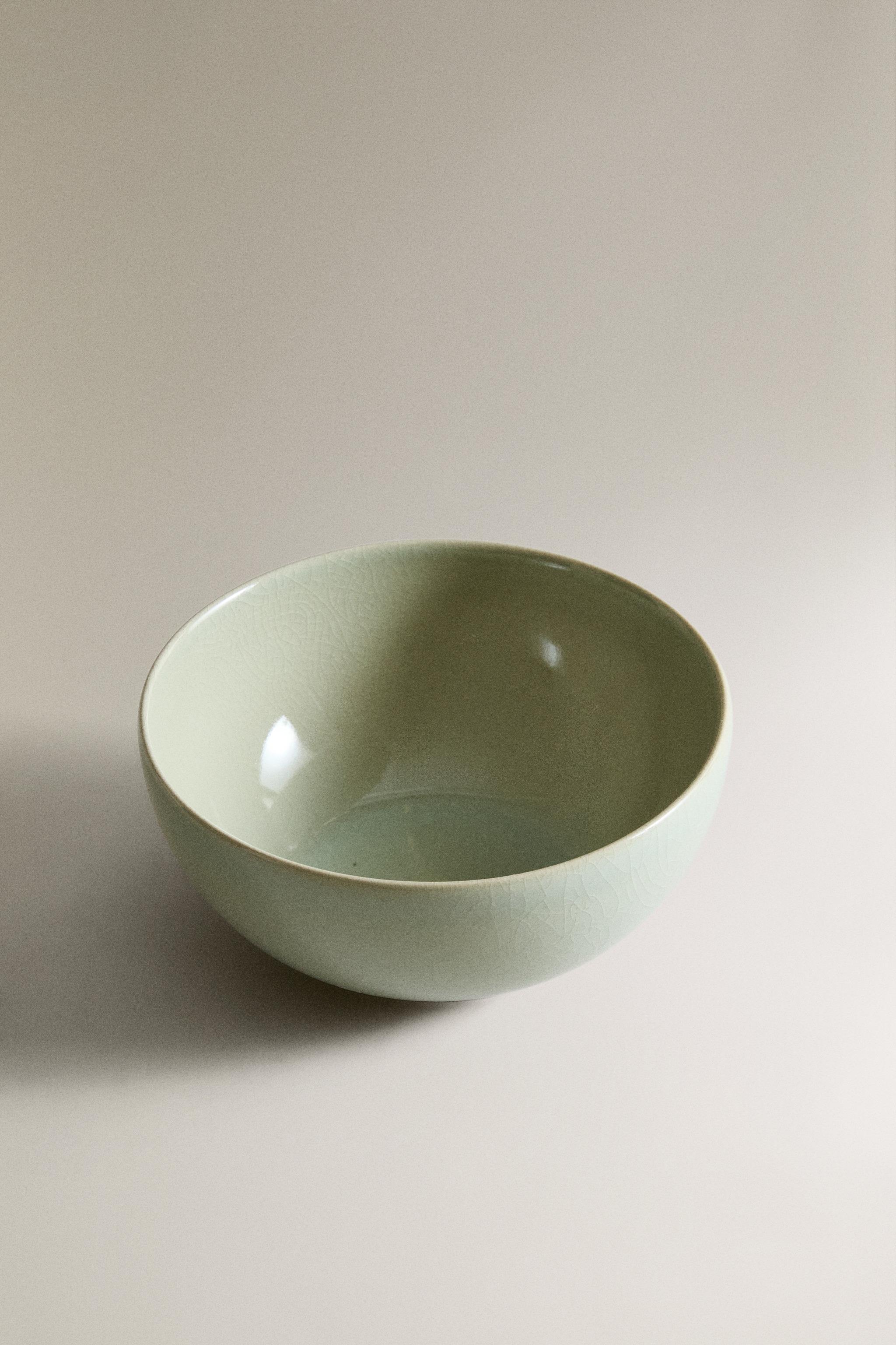 ENAMELED STONEWARE BOWL
