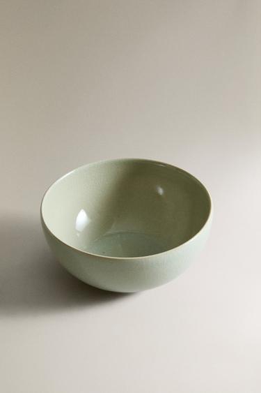 BOL EN GRÈS ÉMAILLÉ - Vert d'eau de Zara - Image 1